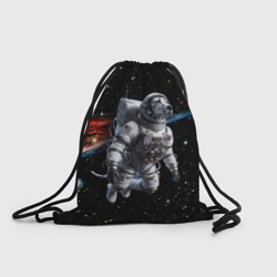 Рюкзак-мешок 3D The dalmatian brave cosmonaut - ai art