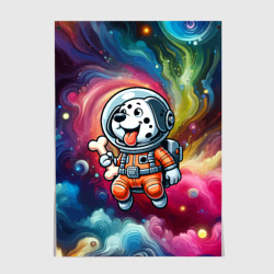 Постер Funny dalmatian puppy - ai art