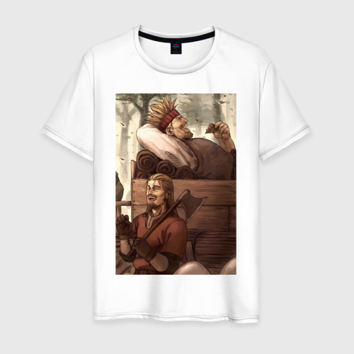 Мужская футболка из хлопка с принтом Сага о Винланде Торфинн  Торкель, вид спереди №1