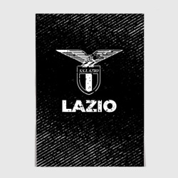 Постер Lazio с потертостями на темном фоне