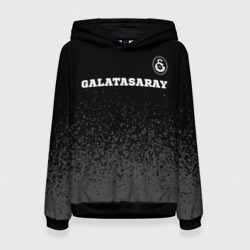 Женская толстовка 3D Galatasaray sport на темном фоне посередине