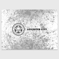 Поздравительная открытка Leicester City sport на светлом фоне по-горизонтали