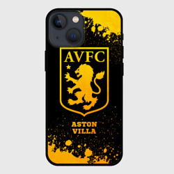 Чехол для iPhone 13 mini Aston Villa - gold gradient