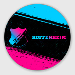 Круглый коврик для мышки Hoffenheim - neon gradient по-горизонтали
