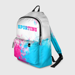 Рюкзак 3D Sporting neon gradient style посередине