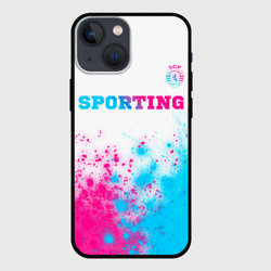 Чехол для iPhone 13 mini Sporting neon gradient style посередине