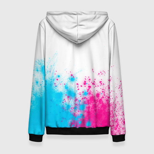 Женская толстовка 3D Sporting neon gradient style посередине, цвет 3D печать - фото 2