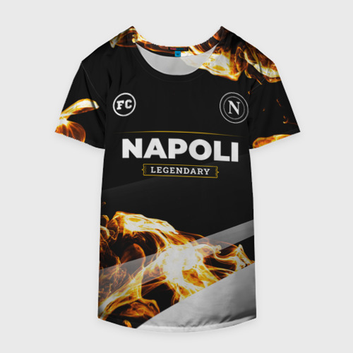 Накидка на куртку 3D Napoli legendary sport fire, цвет 3D печать - фото 4