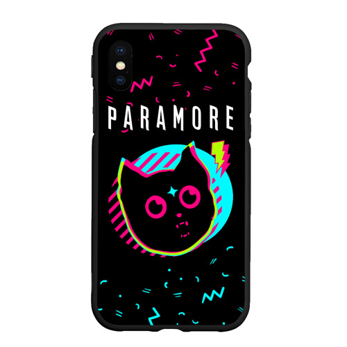 Чехол для iPhone XS Max матовый Paramore - rock star cat