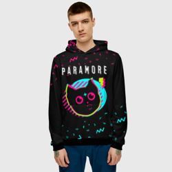 Мужская толстовка 3D Paramore - rock star cat - фото 2