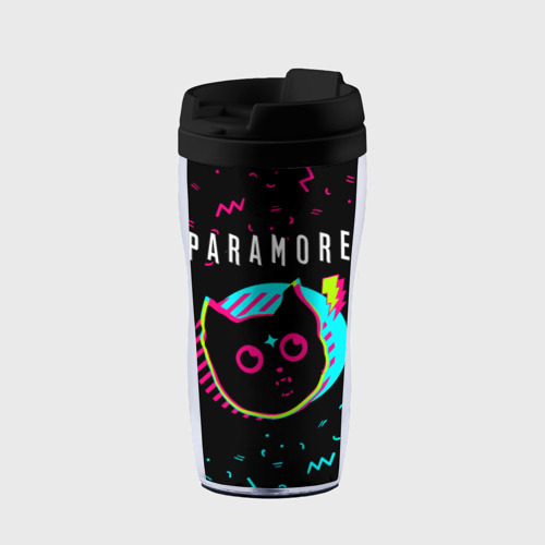 Термокружка-непроливайка Paramore - rock star cat