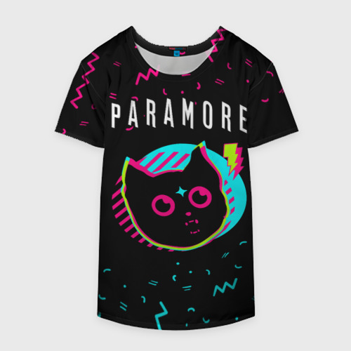 Накидка на куртку 3D Paramore - rock star cat, цвет 3D печать - фото 4