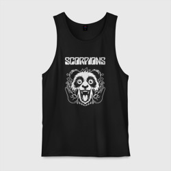 Мужская майка хлопок Scorpions rock panda