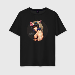 Иноске Хашибира - Клинок, рассекающий демонов – Женская футболка хлопок Oversize с принтом купить со скидкой в -16%