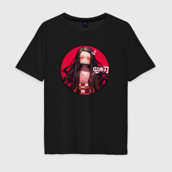 Nezuko Kamado - Клинок, рассекающий демонов – Мужская футболка хлопок Oversize с принтом купить со скидкой в -16%