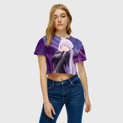 Женская футболка Crop-top 3D Ехидна из Ре зеро - фото 2