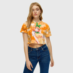 Женская футболка Crop-top 3D Ёцуба Накано из Пяти невест - фото 2