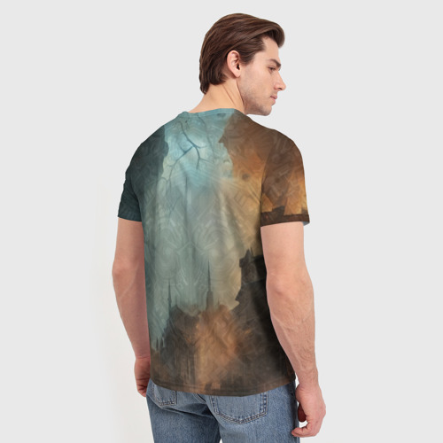Мужская футболка 3D с принтом Чумной врач, вид сзади #2