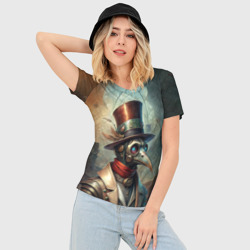 Женская футболка 3D Slim Чумной врач - фото 2