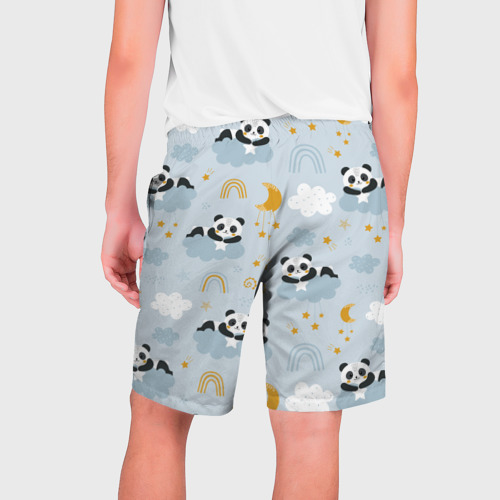 Мужские шорты 3D Панда на облаках, цвет 3D печать - фото 2
