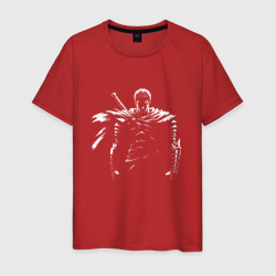 Силуэт Гатса в тени – Мужская футболка хлопок с принтом купить со скидкой в -20%
