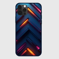 Чехол для iPhone 12 Pro Неоновый узор стальные раскалённые пластины