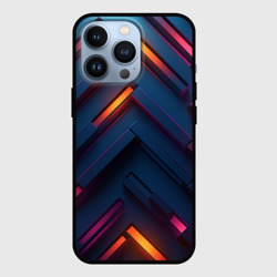 Чехол для iPhone 13 Pro Неоновый узор стальные раскалённые пластины