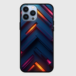 Чехол для iPhone 13 Pro Max Неоновый узор стальные раскалённые пластины