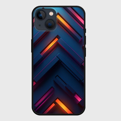 Чехол для iPhone 14 Неоновый узор стальные раскалённые пластины