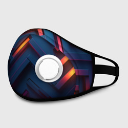 Маска из неопрена Неоновый узор стальные раскалённые пластины