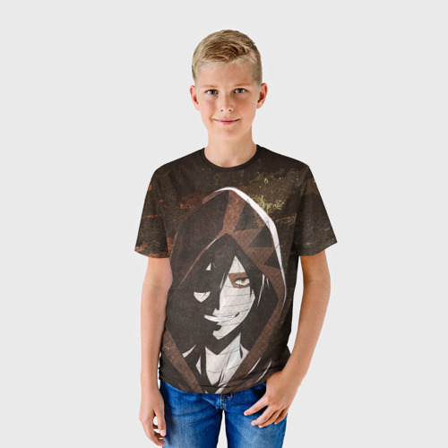 Детская футболка 3D с принтом Зак Фостер из Ангела кровопролития, фото на моделе #1
