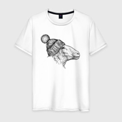 Овца модная – Мужская футболка хлопок с принтом купить со скидкой в -20%