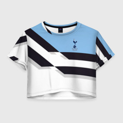 Женская футболка Crop-top 3D Tottenham sport geometry