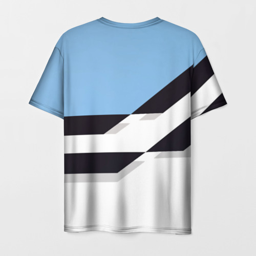 Мужская футболка 3D с принтом Tottenham sport geometry, вид сзади #1