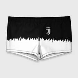 Мужские купальные плавки 3D Juventus белый огонь текстура