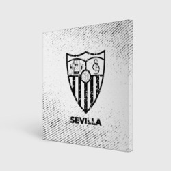 Холст квадратный Sevilla с потертостями на светлом фоне