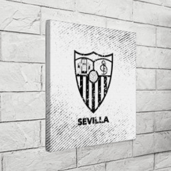 Холст квадратный Sevilla с потертостями на светлом фоне - фото 2