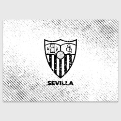 Поздравительная открытка Sevilla с потертостями на светлом фоне