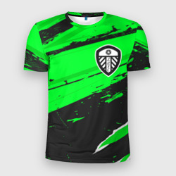 Мужская футболка 3D Slim Leeds United sport green