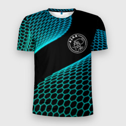Мужская футболка 3D Slim Ajax football net