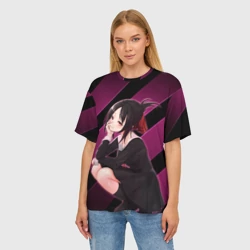Женская футболка oversize 3D Кагуя из Kaguya sama wa Kokurasetai - фото 2