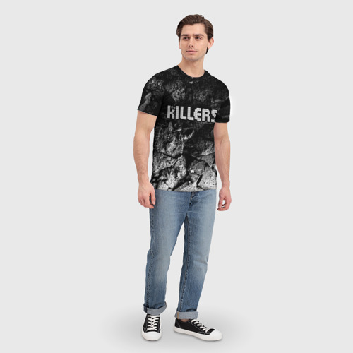 Мужская футболка 3D The Killers black graphite, цвет 3D печать - фото 5