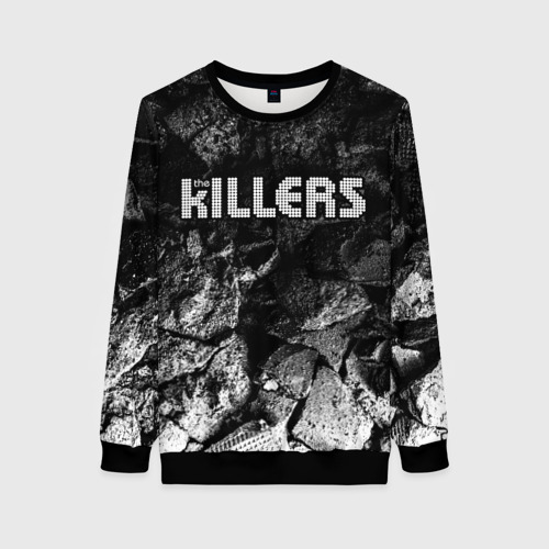 Женский свитшот 3D The Killers black graphite, цвет 3D печать