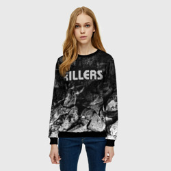 Женский свитшот 3D The Killers black graphite - фото 2
