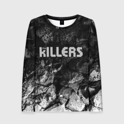 Женский лонгслив 3D The Killers black graphite