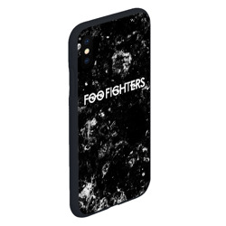 Чехол для iPhone XS Max матовый Foo Fighters black ice - фото 2