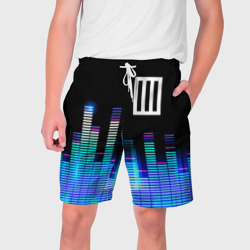 Мужские шорты 3D Paramore эквалайзер
