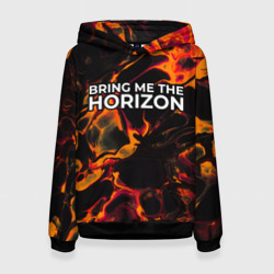 Женская толстовка 3D Bring Me the Horizon red lava