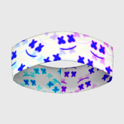 Повязка на голову 3D Marshmello pattern neon