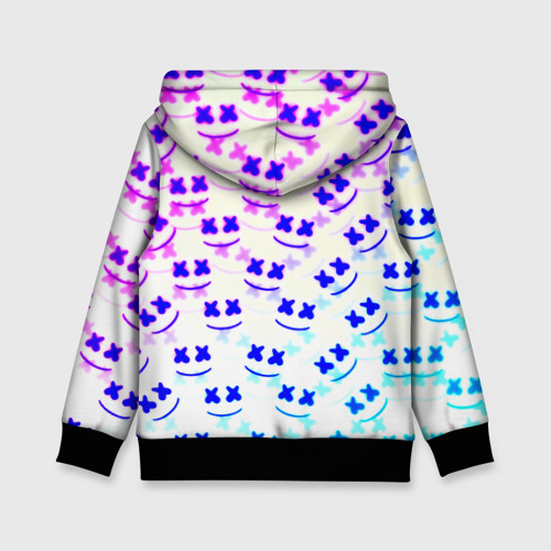 Детская толстовка 3D Marshmello pattern neon, цвет черный - фото 2